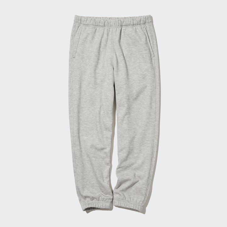 mens uniqlo heattech pile lined trousers grey