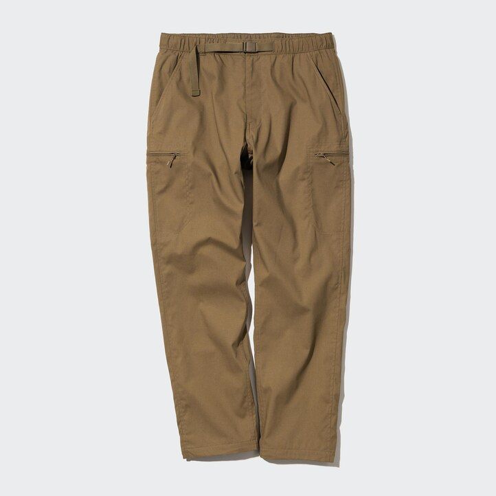 black mens uniqlo heattech warm lined trousers