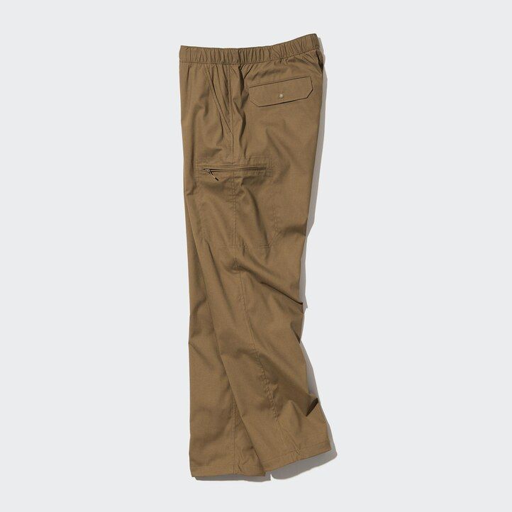 black mens uniqlo heattech warm lined trousers
