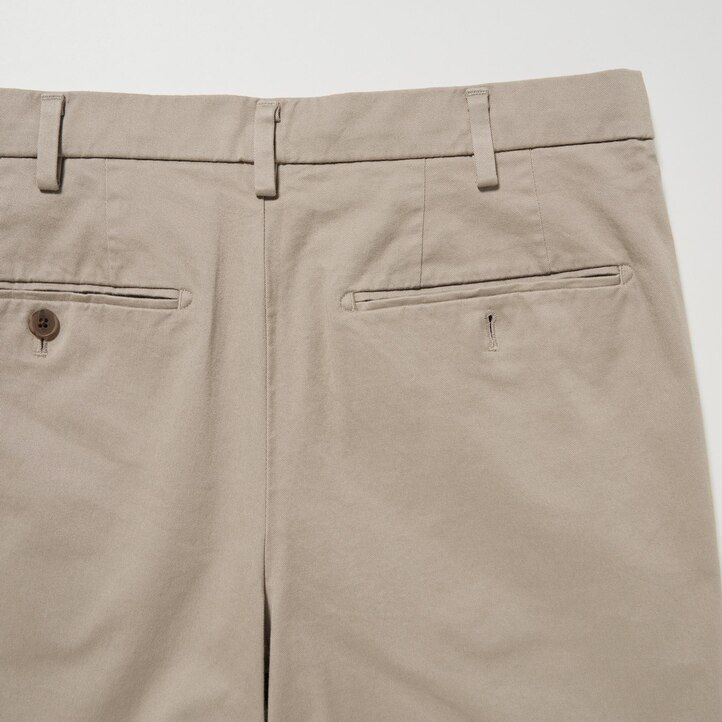 black uniqlo slim fit chino mens trousers