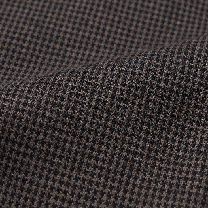 dark brown mens uniqlo smart houndstooth ankle length trousers