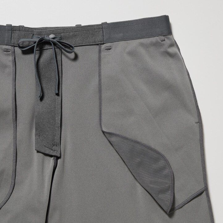 grey uniqlo smart ultra stretch ankle length mens trousers