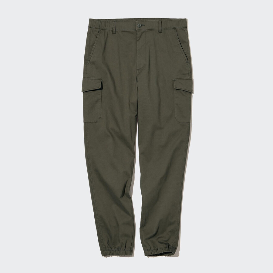 olive mens uniqlorgo jogger trousers