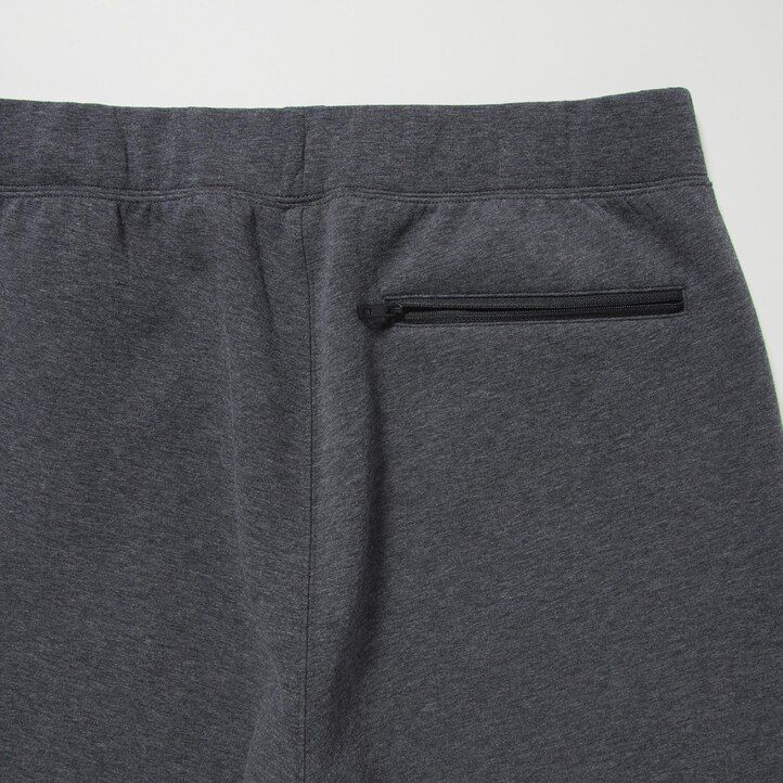 mens uniqlo dry stretch trousers light grey
