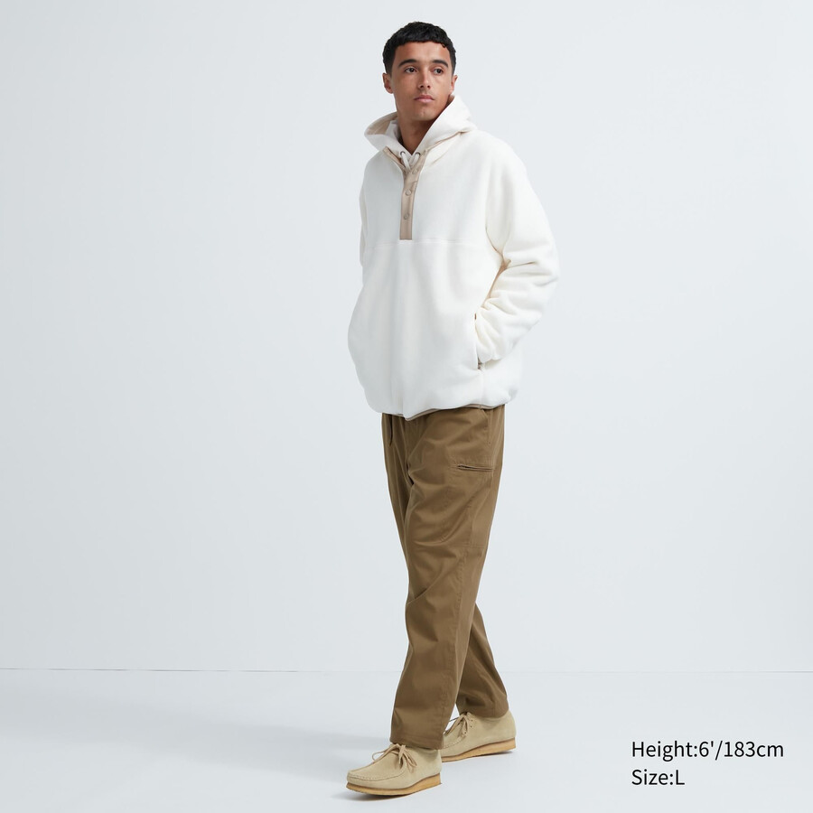 brown uniqlo heattech warm lined mens trousers