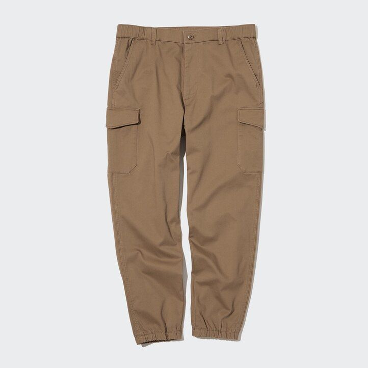 mens uniqlorgo jogger trousers olive