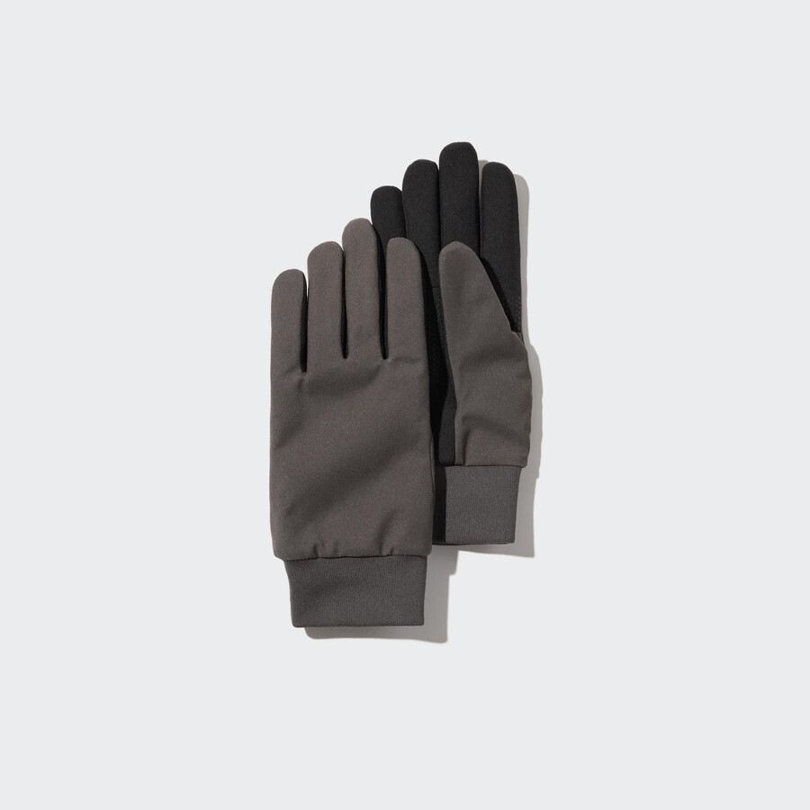 womens uniqlo touchscreen gloves bags dark grey