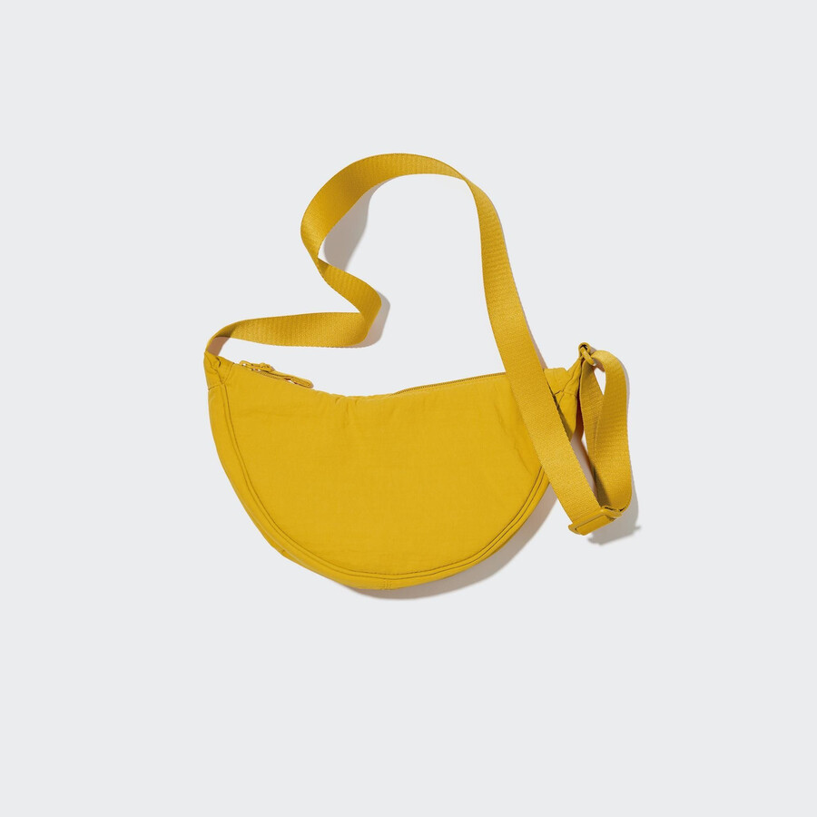 uniqlo round mini shoulder bag womens bags yellow