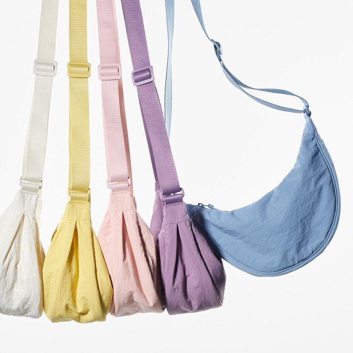 uniqlo round mini shoulder bag womens bags yellow