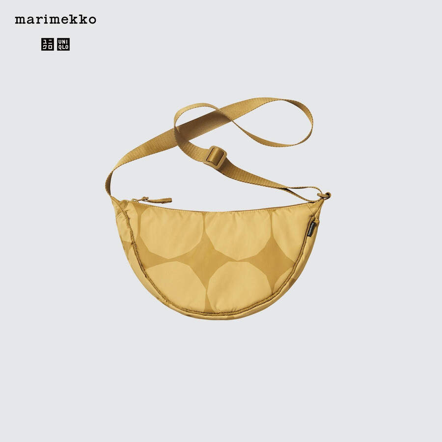 uniqlo round mini shoulder bag womens bags beige