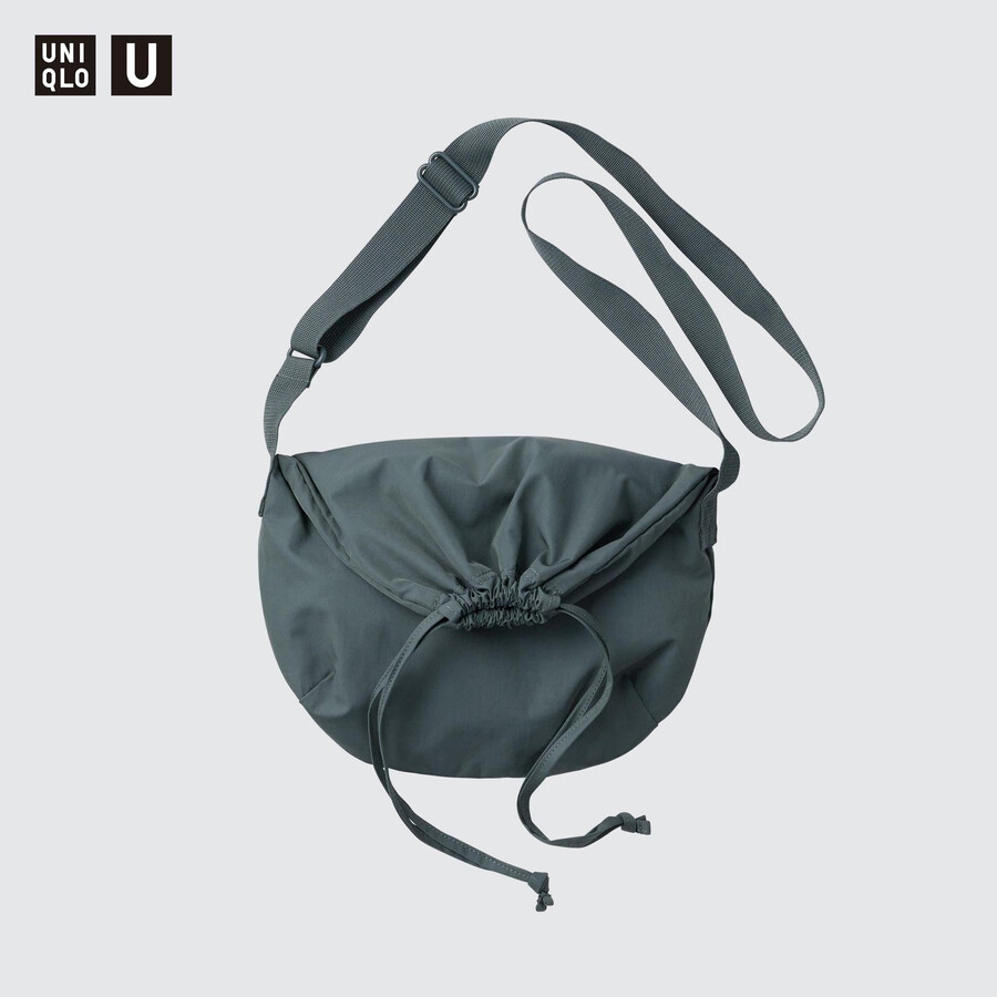 uniqlo mini drawstring bag womens bags green