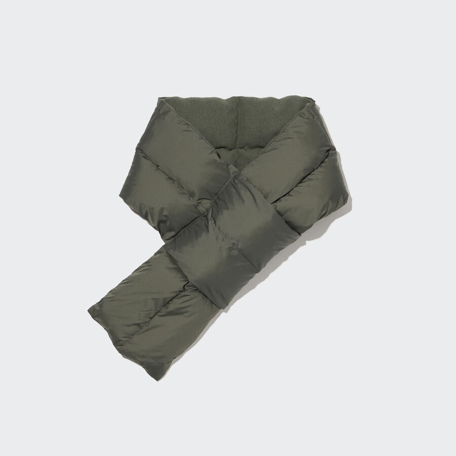 uniqlo heattech lined padded scarf womens bags olive