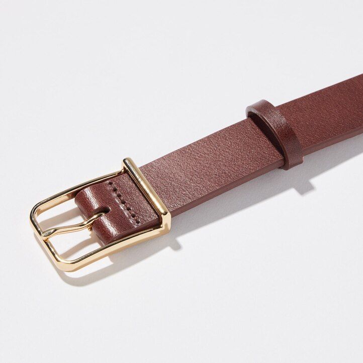 uniqlo rounded square buckle belt womens bags black