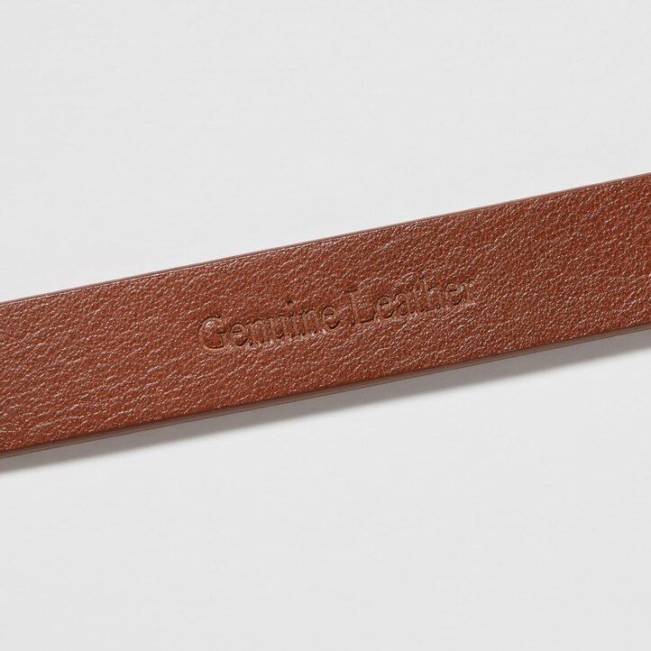 brown uniqlo double ring narrow leather belt womens bags