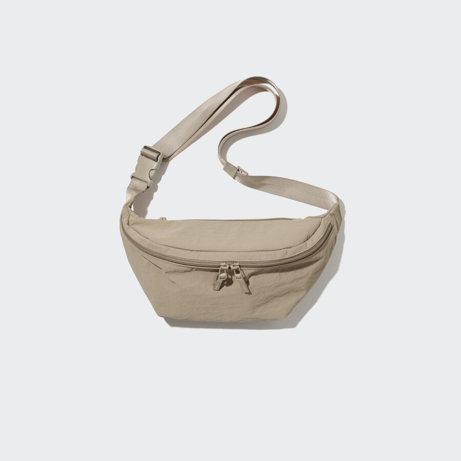 womens uniqlo nylon crossbody bag bags beige