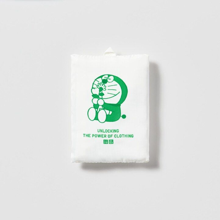 uniqlo doraemon ut recycled pocketable bag womens bags white