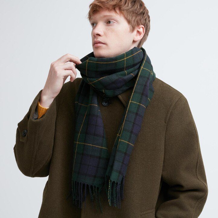 uniqlo heattech patterned scarf womens bags yellow -