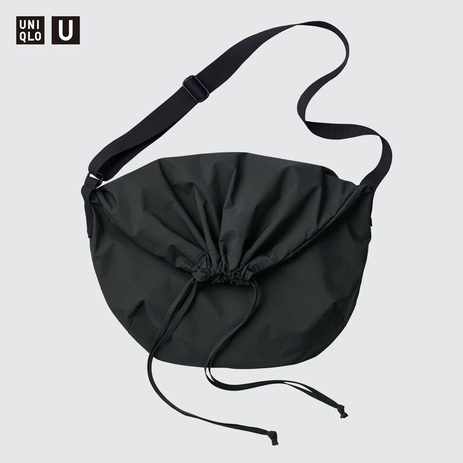 uniqlo drawstring bag womens bags black