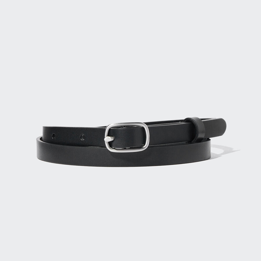 black womens uniqlo skinny belt bags