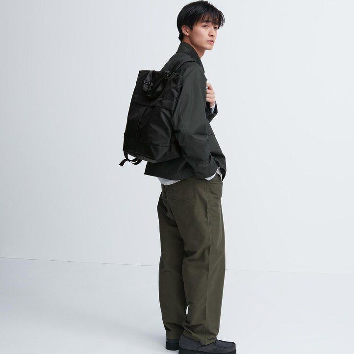 black womens uniqlo two way utility bag bags