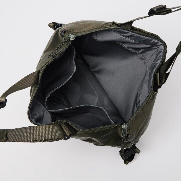 black womens uniqlo two way utility bag bags