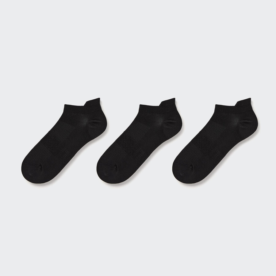 uniqlo sports three pairs womens socks black