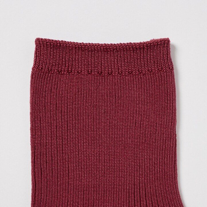 uniqlo crew ribbed three pairs womens socks white