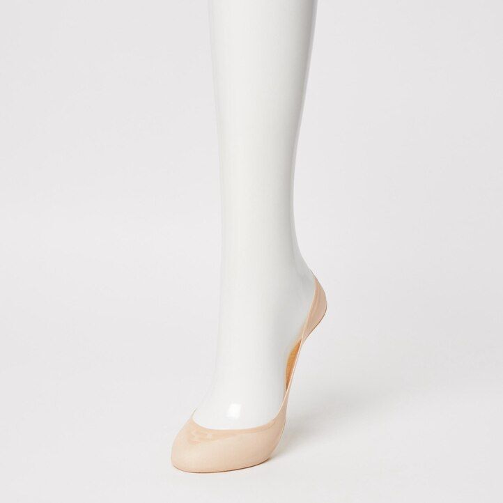 black uniqlo sheer no show three pairs womens socks