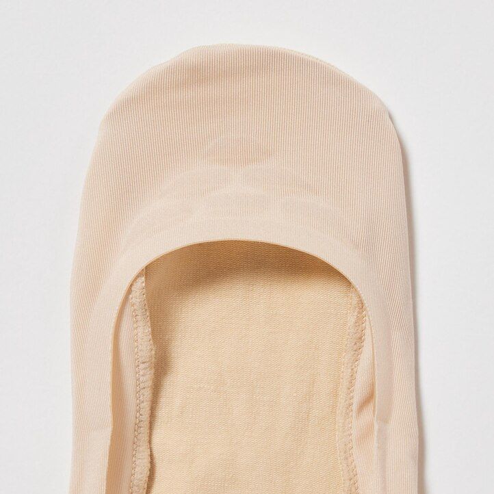 black uniqlo sheer no show three pairs womens socks