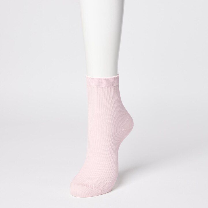 uniqlo ribbed three pairs womens socks blue