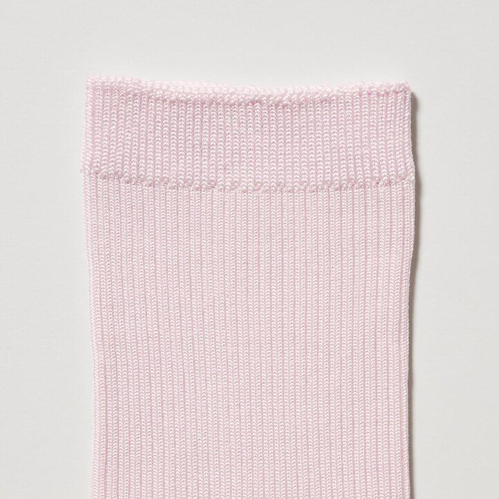 uniqlo ribbed three pairs womens socks blue