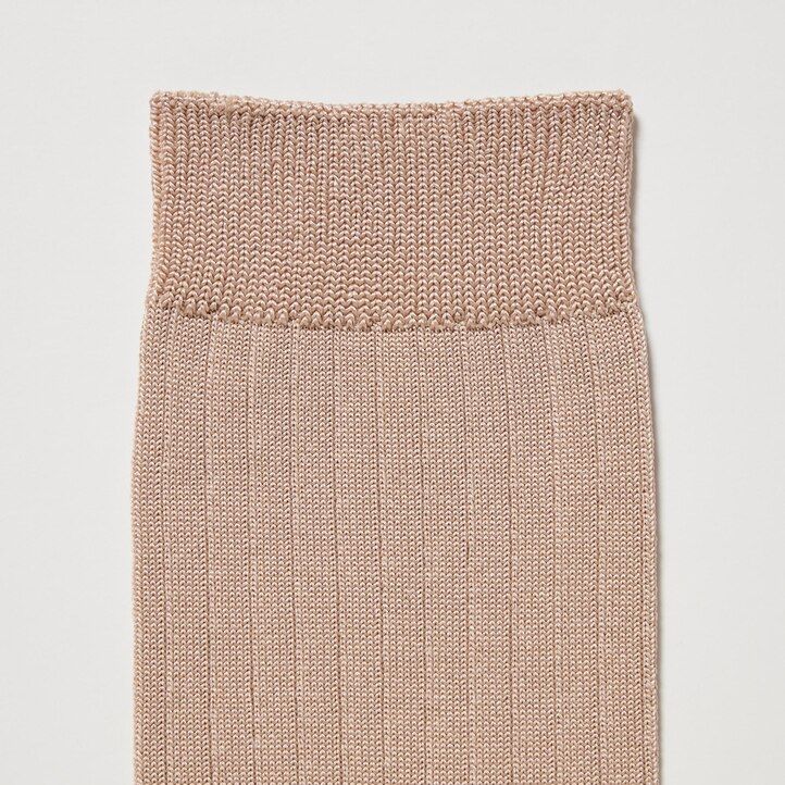 white uniqlo ribbed three pairs womens socks