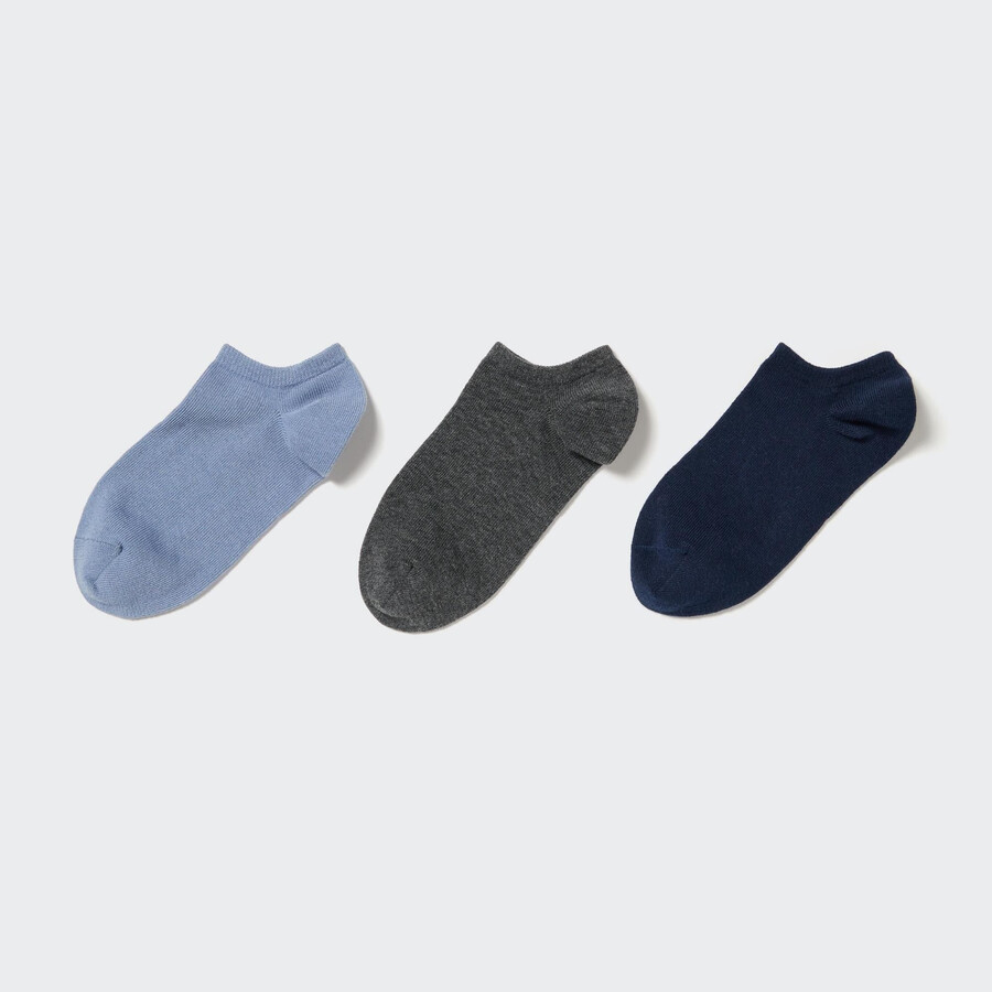 womens uniqlo short three pairs socks blue