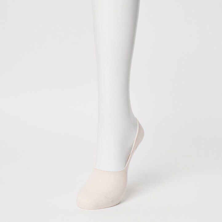 white uniqlo invisible no show three pairs womens socks