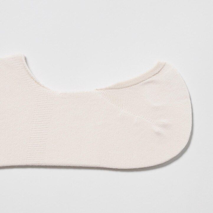 white uniqlo invisible no show three pairs womens socks