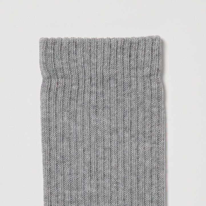 uniqlo ribbed three pairs womens socks white