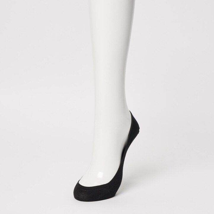 womens uniqlo low cut invisible no show three pairs socks white