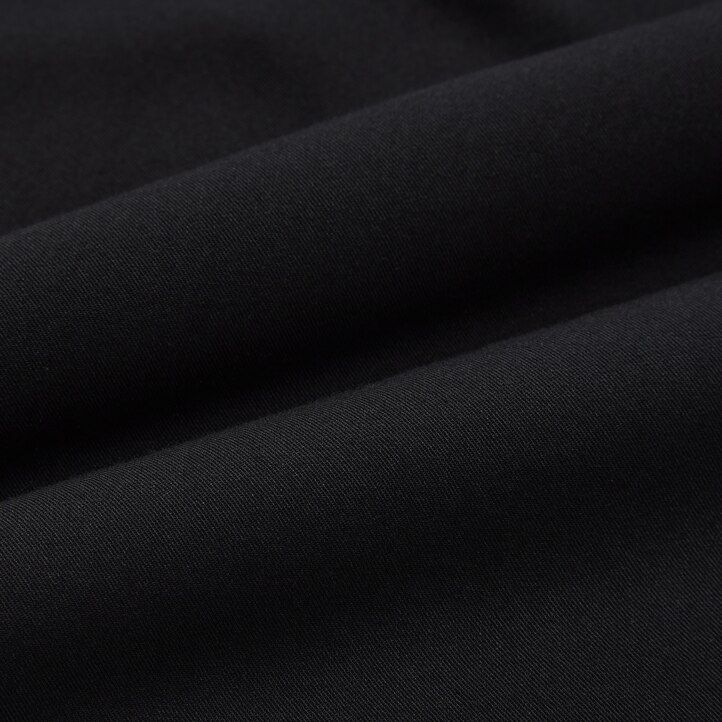 womens uniqlo rayon sleeved blouse black