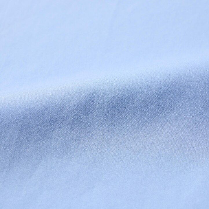 blue uniqlo extra fine cotton womens blouse