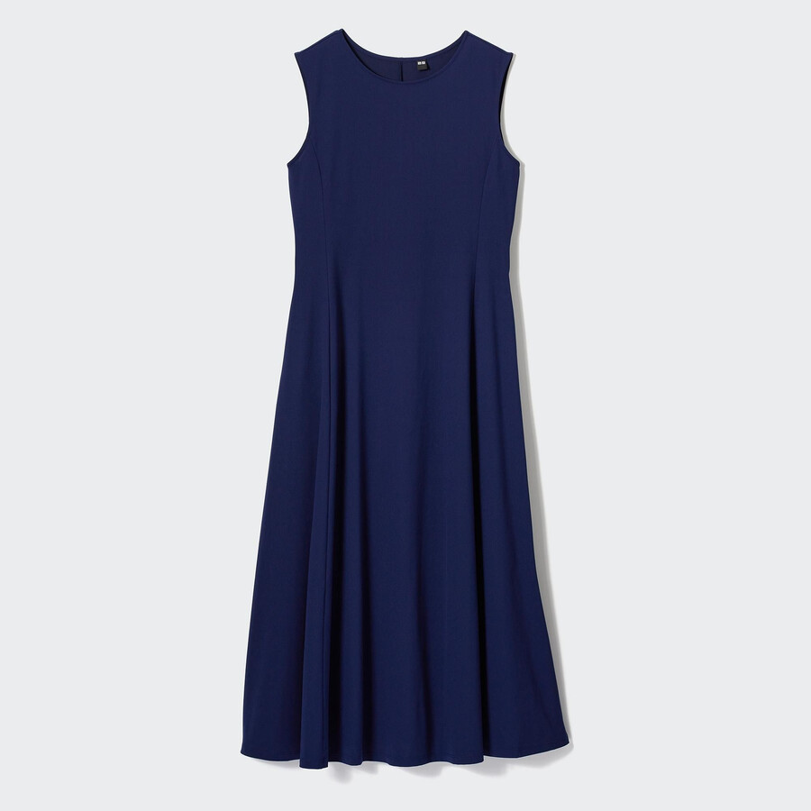 navy womens uniqlo airism ultra stretch sleeveless dress