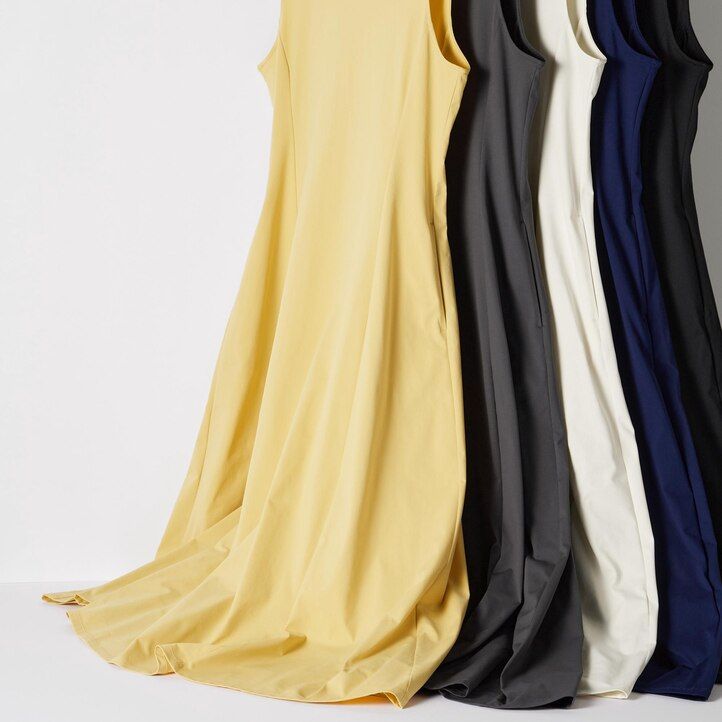 navy womens uniqlo airism ultra stretch sleeveless dress