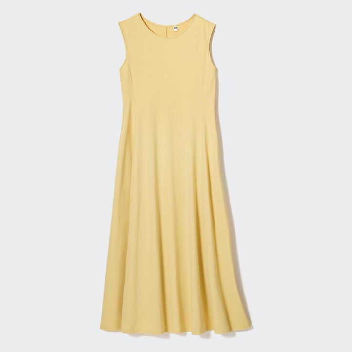navy womens uniqlo airism ultra stretch sleeveless dress