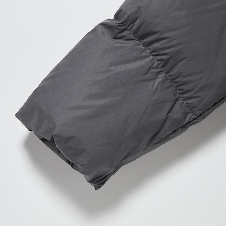 grey uniqlo powder soft down nanodesign womens jackets