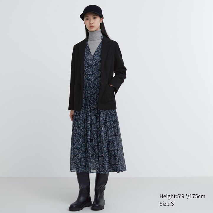 uniqlo brushed jersey womens jackets black