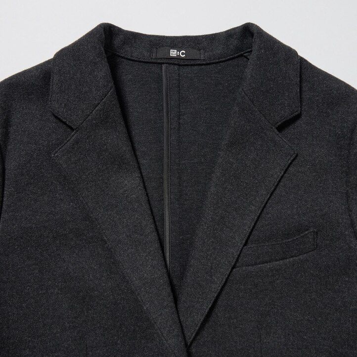 uniqlo brushed jersey womens jackets black