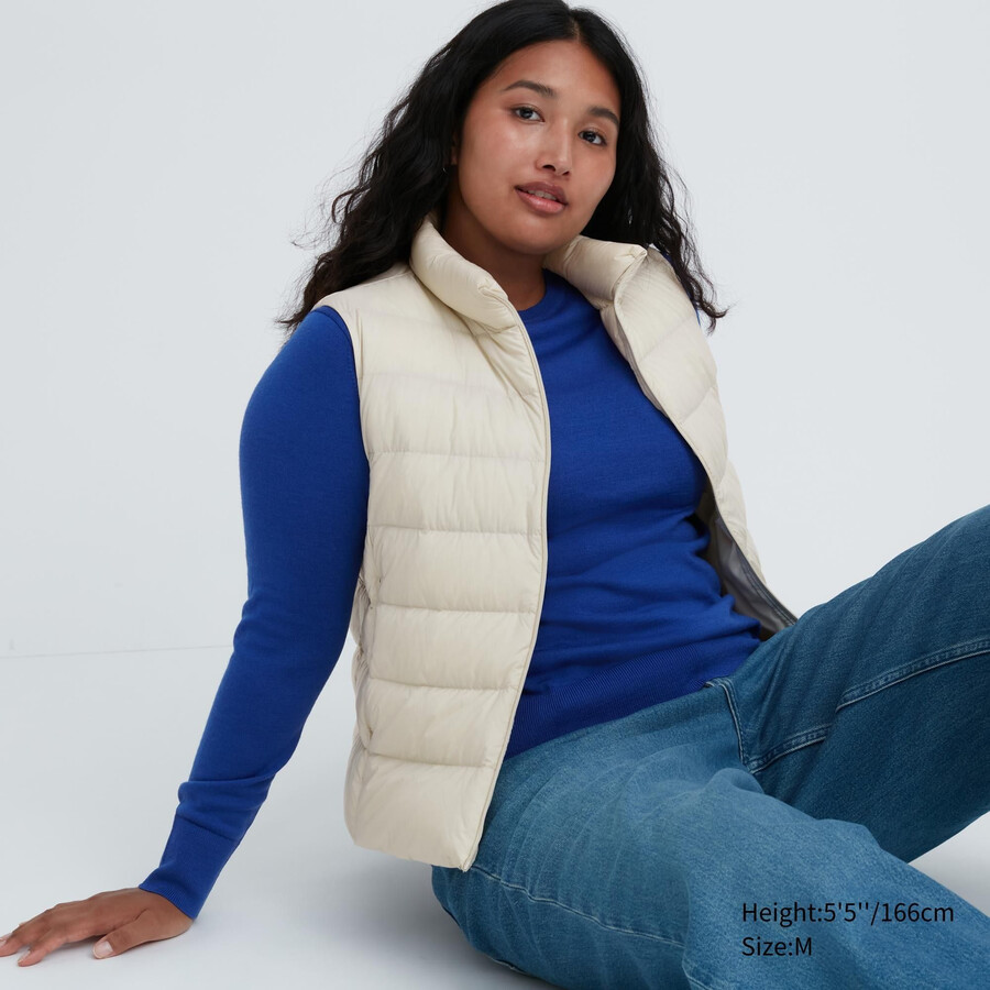 womens uniqlo ultra light down jackets white