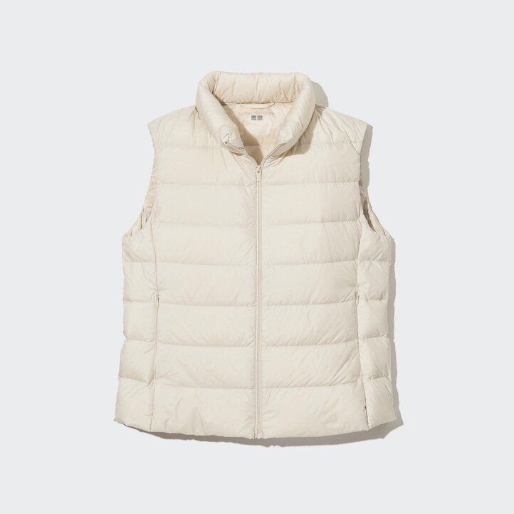 womens uniqlo ultra light down jackets white