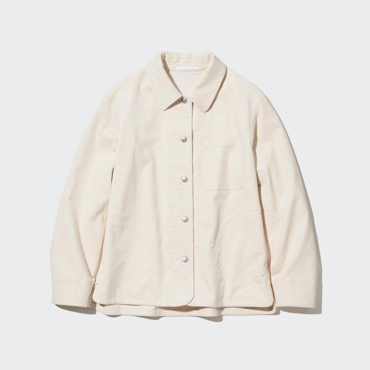 black womens uniqlo corduroy coverall jackets