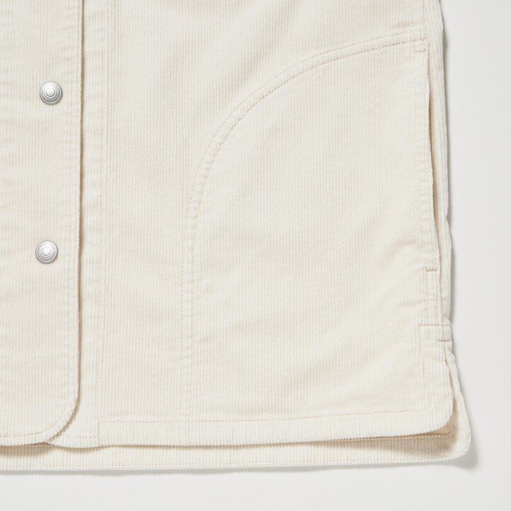 black womens uniqlo corduroy coverall jackets