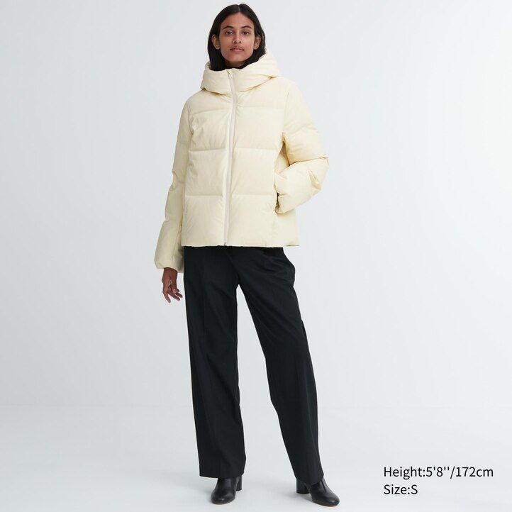 womens uniqlo seamless down jackets olive